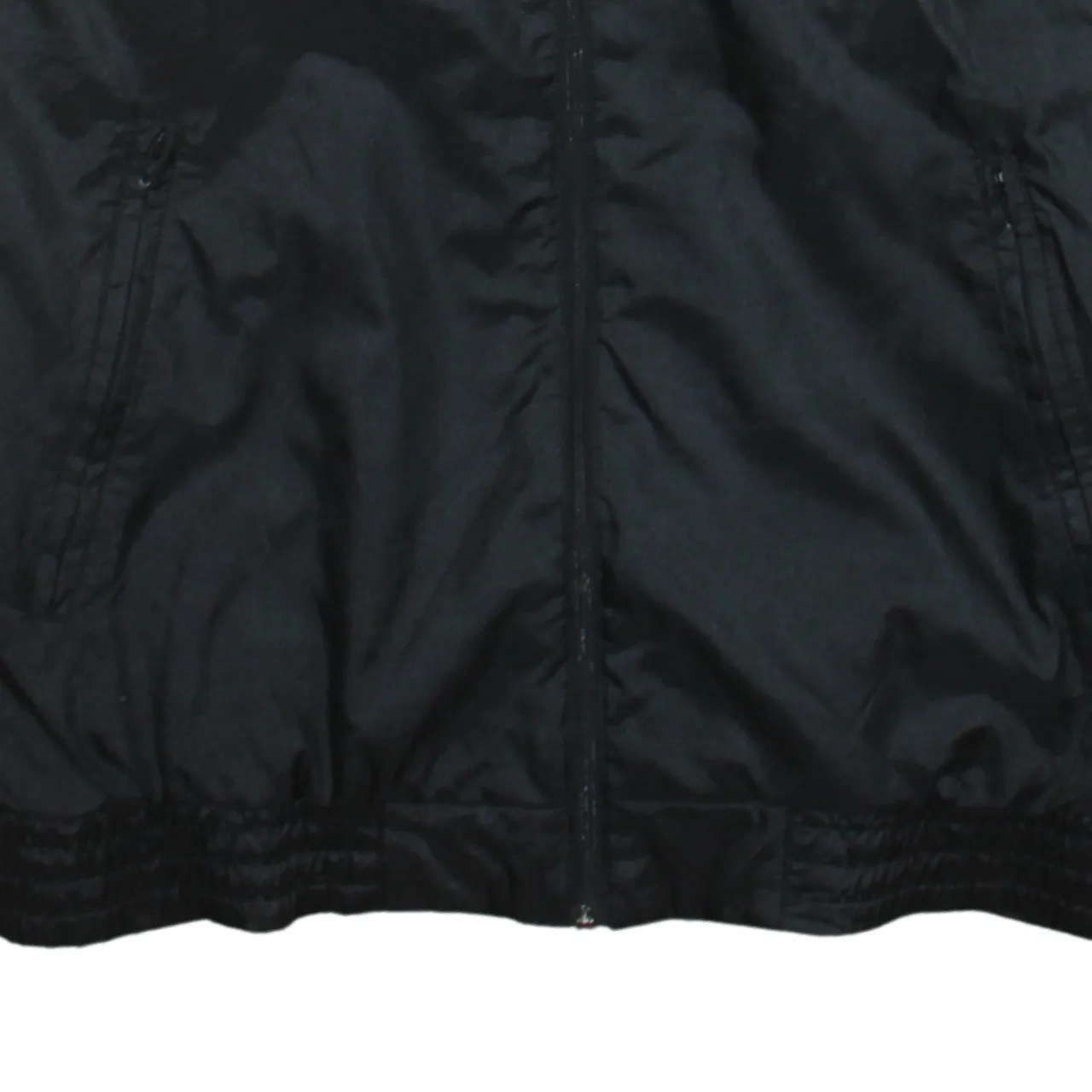 Adidas Black Grey Windbreaker Jacket Men's Medium Zip Pockets Embroidered Logo Track Top sold by Vintage Club product image thumbnail 4