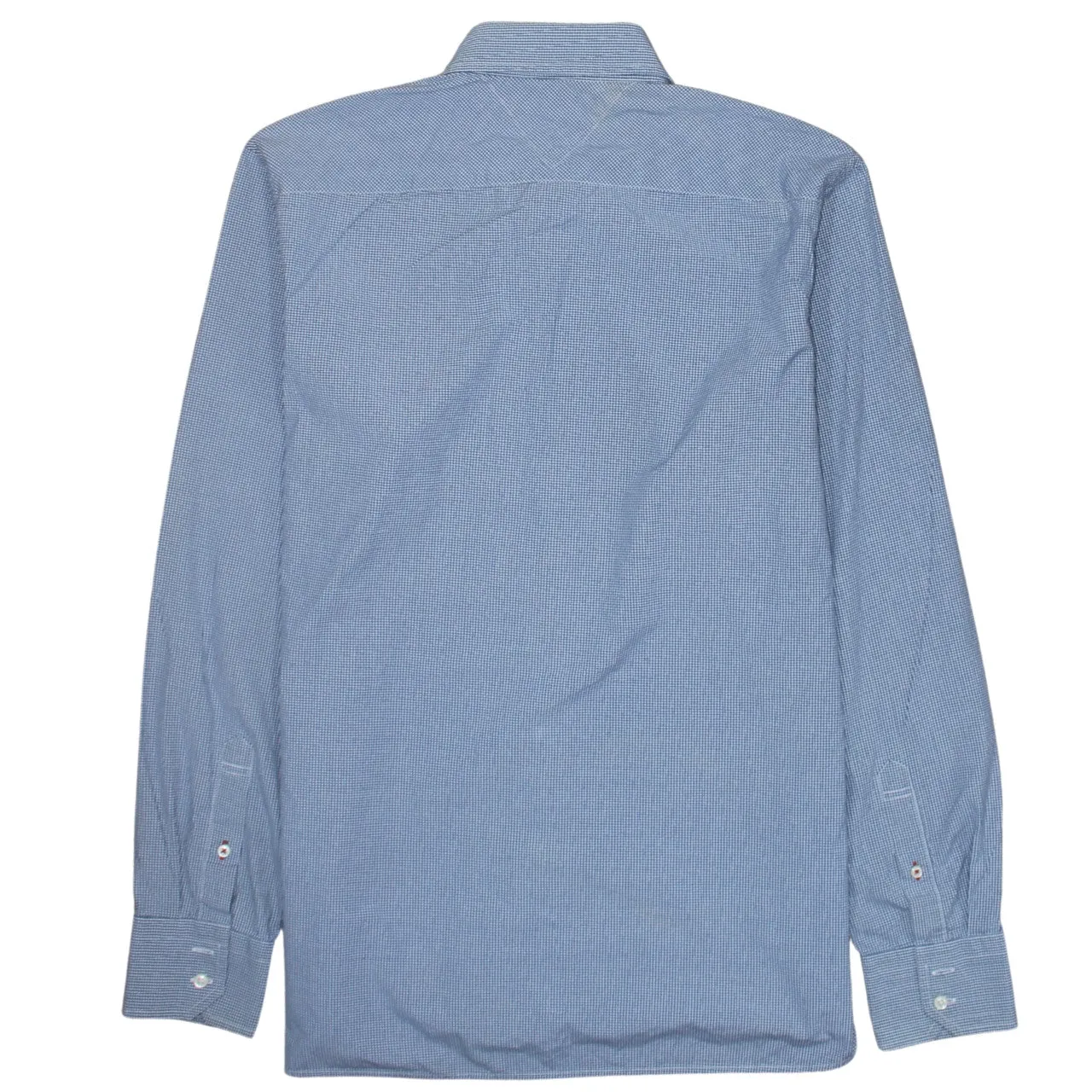 Tommy Hilfiger Blue Check Shirt Men’s Large Button Down Embroidered Flag Logo Casual Top sold by Vintage Club product image thumbnail 2