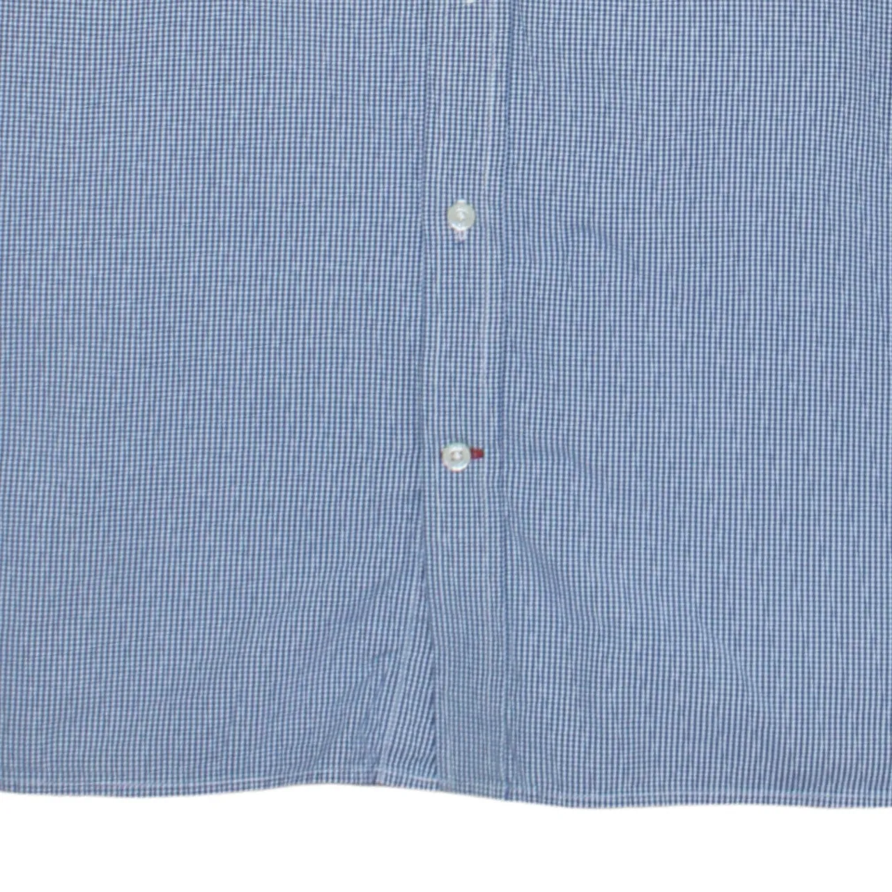 Tommy Hilfiger Blue Check Shirt Men’s Large Button Down Embroidered Flag Logo Casual Top sold by Vintage Club product image thumbnail 4