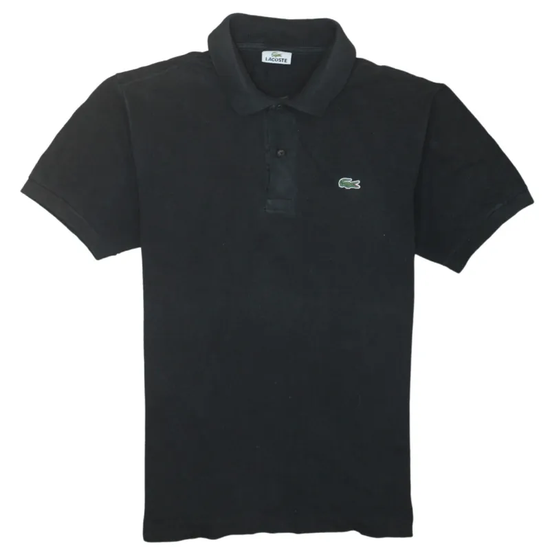 Lacoste Black Polo Shirt Men's Medium Embroidered Croc Logo Short Sleeve Casual Top sold by Vintage Club