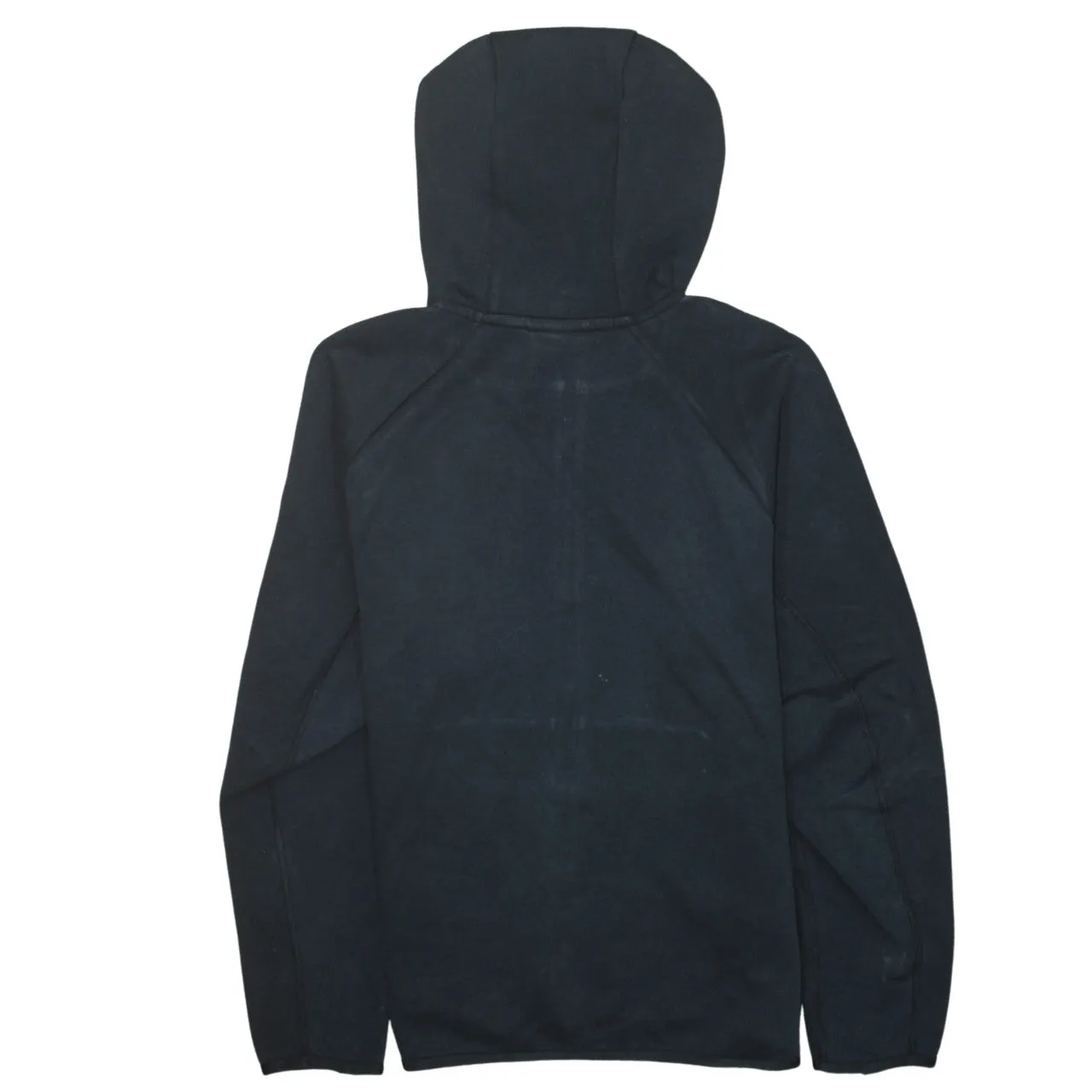 Nike Black Full Zip Hoodie Men's Medium Printed Chest Logo Split Pocket Sweatshirt sold by Vintage Club product image thumbnail 2