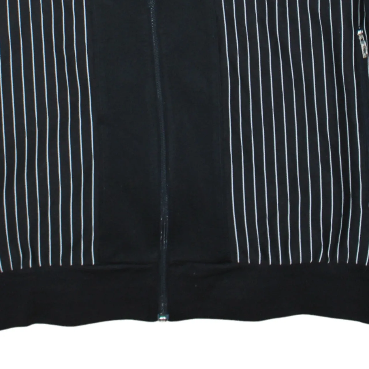 Nike Black Track Jacket Men's Large Pinstripe Zip Pockets Embroidered Swoosh Top sold by Vintage Club product image thumbnail 4