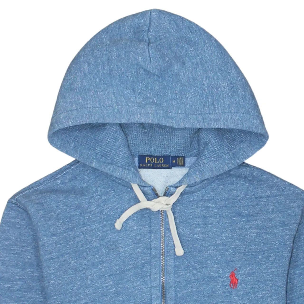 Polo Ralph Lauren Blue Zip Hoodie Women’s Medium Embroidered Pony Fleece Casual Sweatshirt sold by Vintage Club product image thumbnail 3