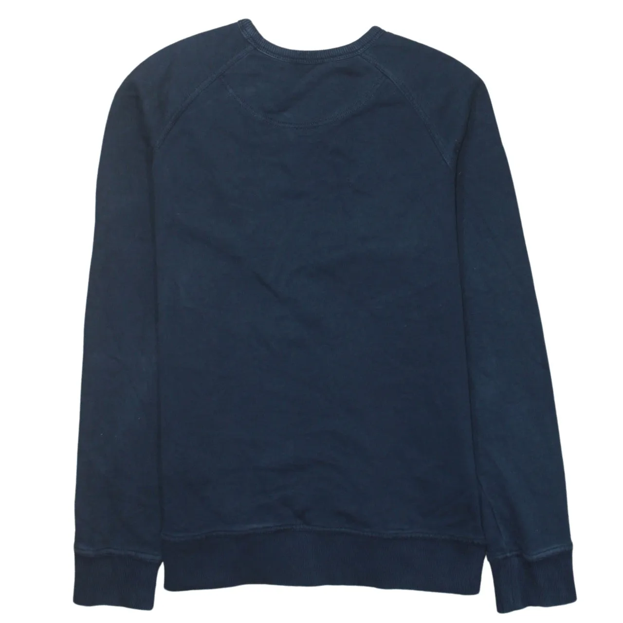Timberland Navy Blue Sweatshirt Women's Medium Embroidered Chest Logo Crewneck Pullover Top sold by Vintage Club product image thumbnail 2