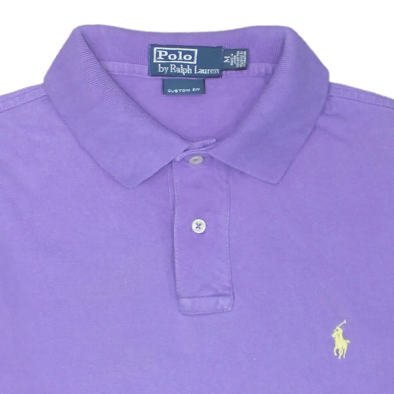 Polo Ralph Lauren Purple Polo Shirt Women’s Medium Custom Fit Embroidered Pony Top sold by Vintage Club product image thumbnail 3
