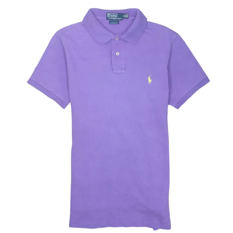 Polo Ralph Lauren Purple Polo Shirt Women’s Medium Custom Fit Embroidered Pony Top sold by Vintage Club