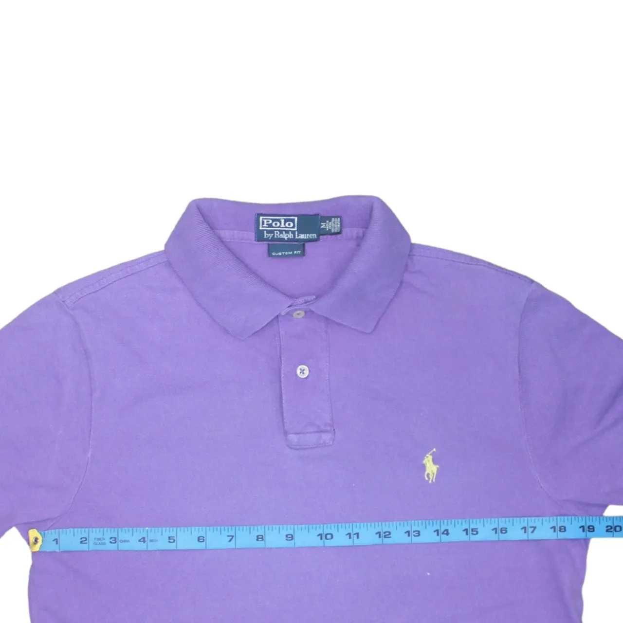 Polo Ralph Lauren Purple Polo Shirt Women’s Medium Custom Fit Embroidered Pony Top sold by Vintage Club product image thumbnail 5