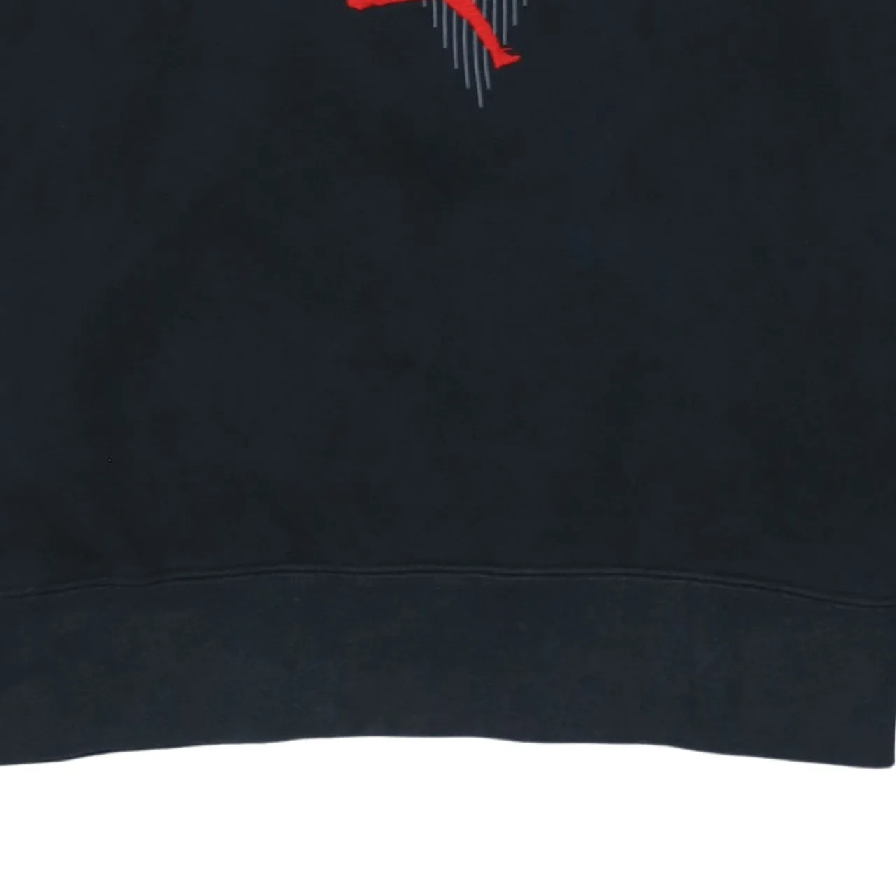Jordan Black Sweatshirt Men's Small Printed Nike Flight Triangle Logo Crewneck Pullover Fleece Top sold by Vintage Club product image thumbnail 4