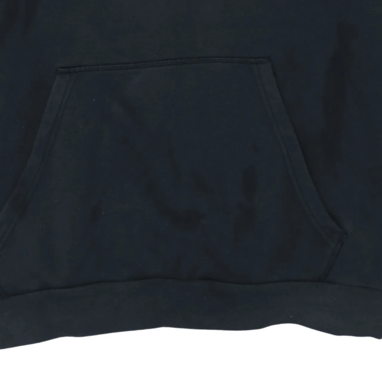 Adidas Black Hoodie Men's Large Embroidered Logo White Piping Front Pocket Pullover Sweatshirt sold by Vintage Club product image thumbnail 4