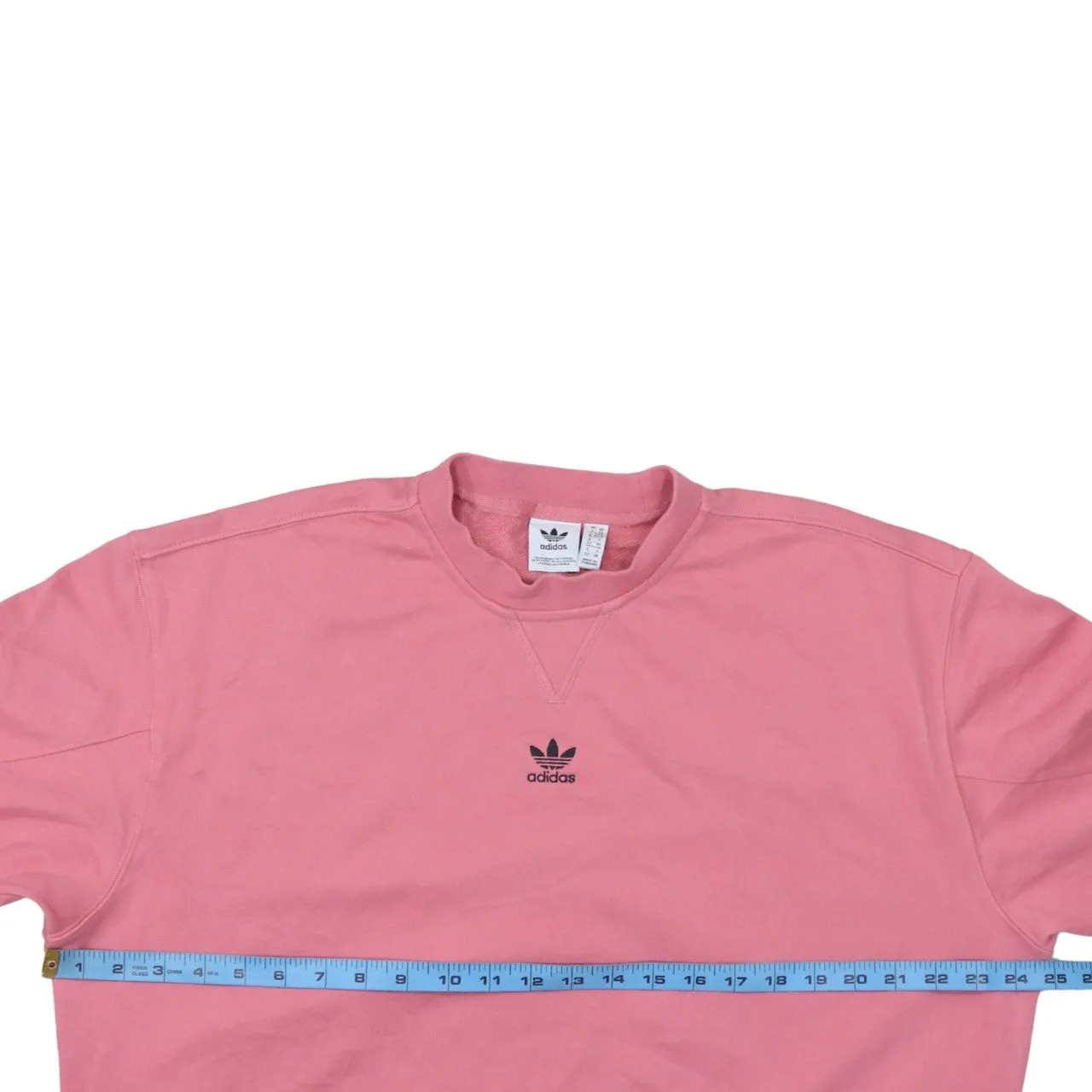 Adidas Pink Sweatshirt Women's XSmall Embroidered Trefoil Logo Crewneck Pullover Top sold by Vintage Club product image thumbnail 5