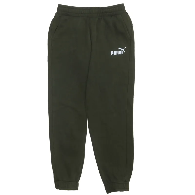 Puma Dark Green Joggers Women’s XLarge Printed Logo Fleece Lined Elasticated Cuffs Sweatpants sold by Vintage Club