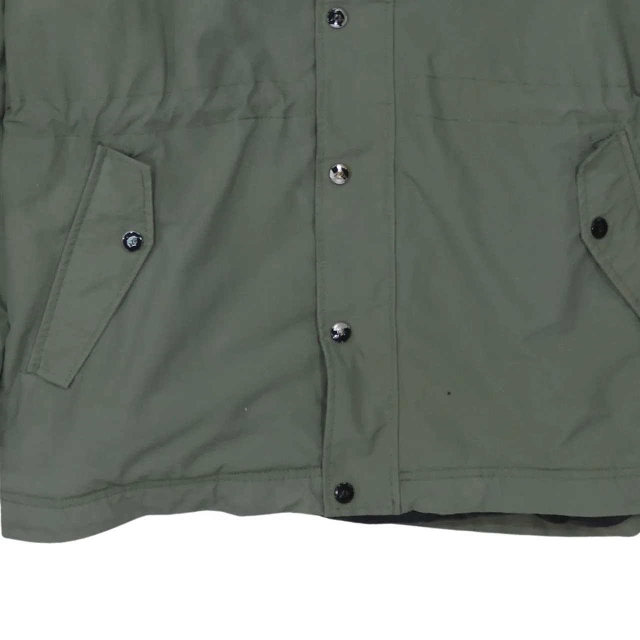 Kappa Khaki Green Jacket Women’s 2XL Embroidered Logo Zip Pockets Nylon Outerwear sold by Vintage Club product image thumbnail 4
