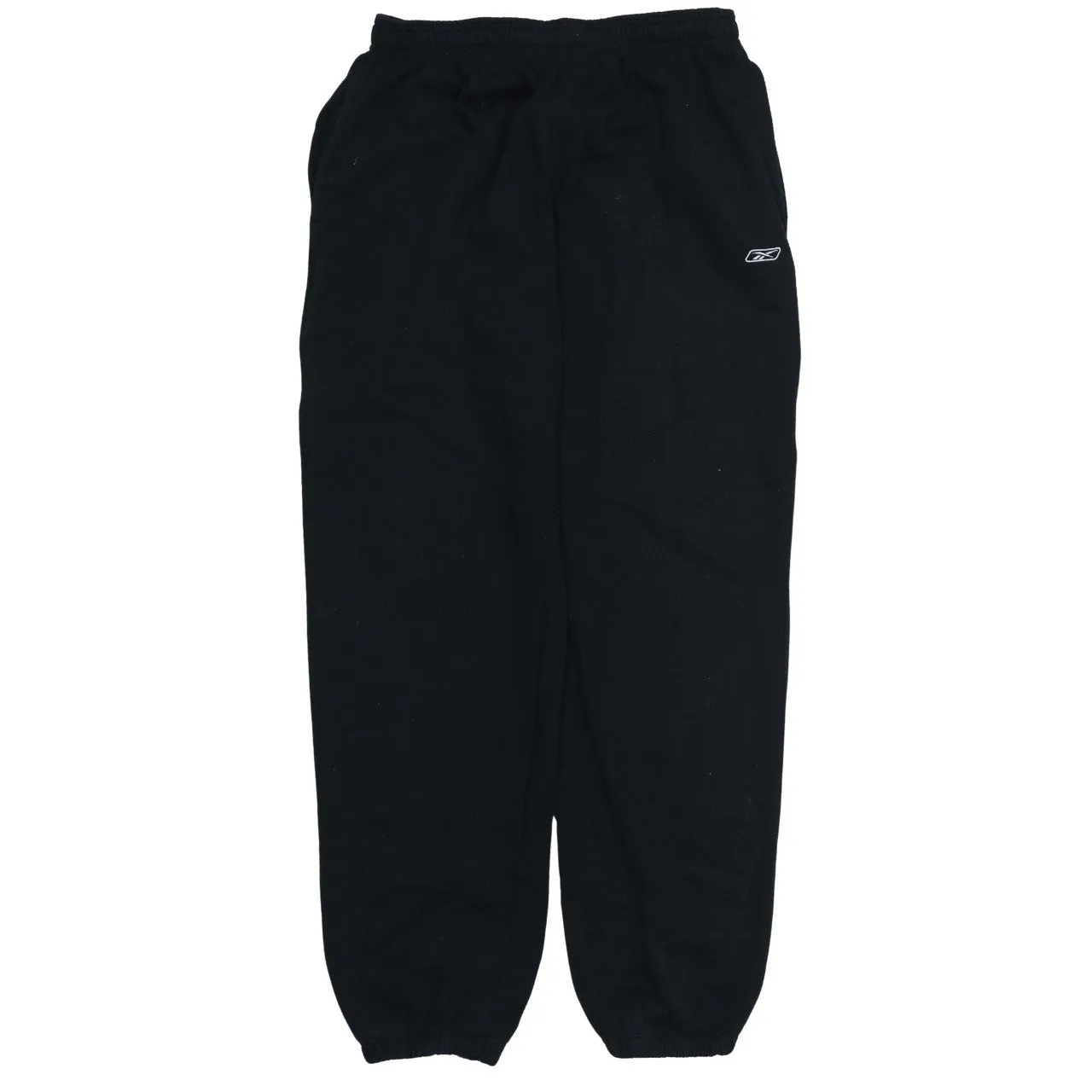Reebok Black Joggers Men’s 32 Small Logo Elasticated Waist Cuffed Sweatpants sold by Vintage Club