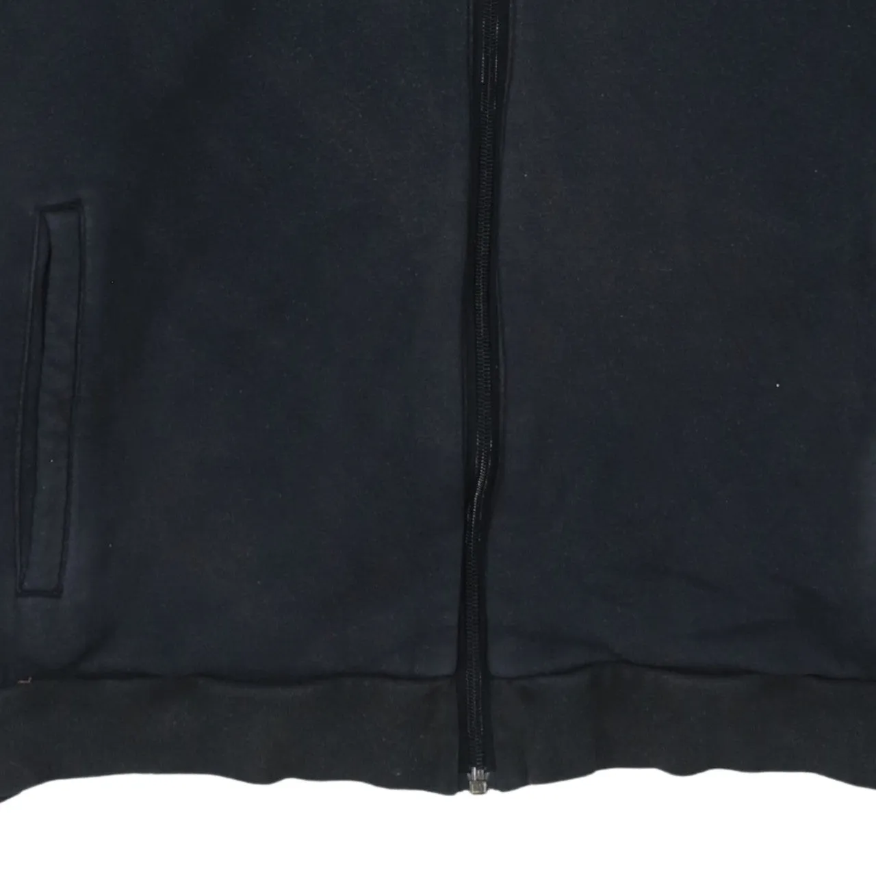 Adidas Black Full Zip Hoodie Women’s XLarge Embroidered Logo Three Stripe Sleeves Fleece Sweatshirt sold by Vintage Club product image thumbnail 4