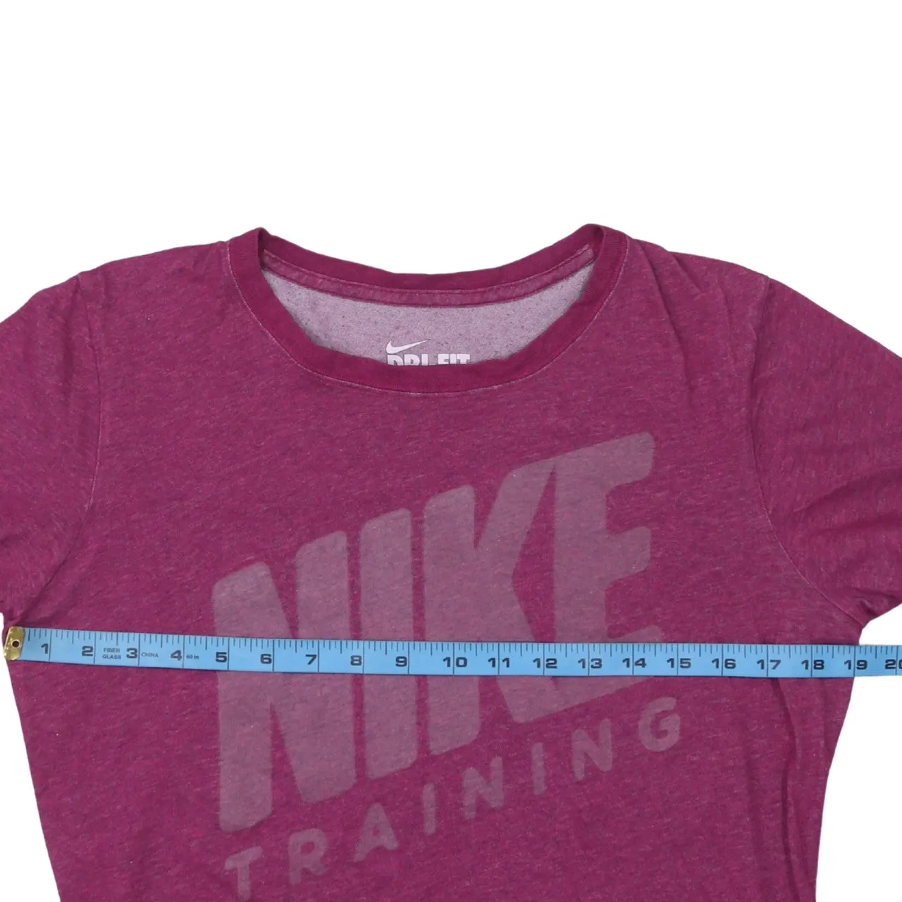 Nike Purple Marl T Shirt Women’s Large Printed Training Logo Short Sleeve Tee Top sold by Vintage Club product image thumbnail 5