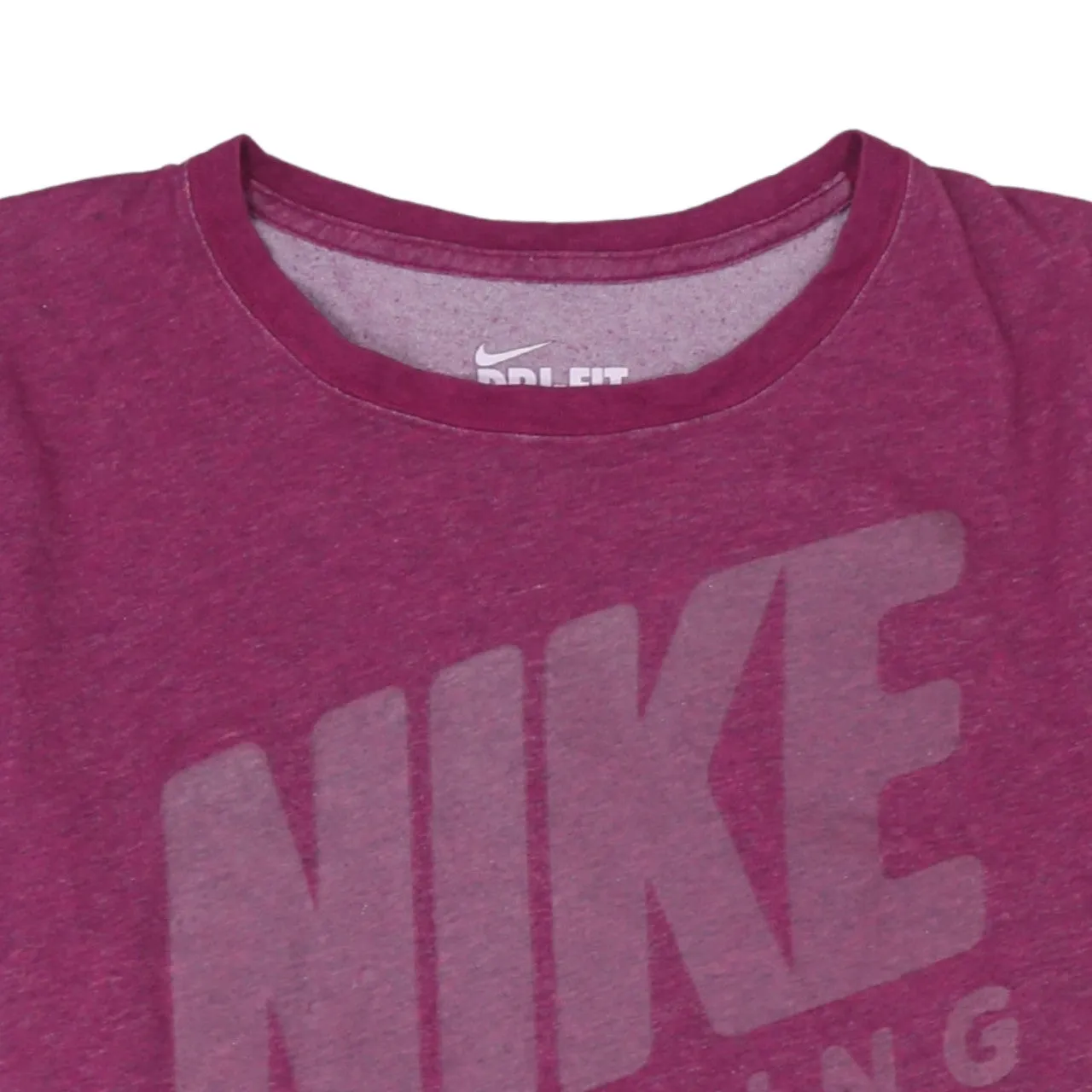 Nike Purple Marl T Shirt Women’s Large Printed Training Logo Short Sleeve Tee Top sold by Vintage Club product image thumbnail 3