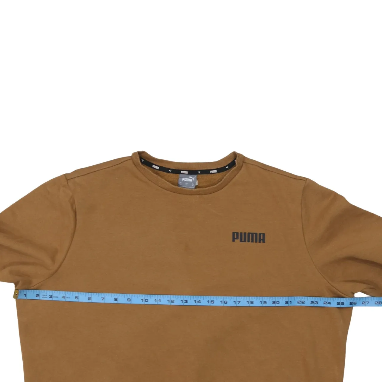 Puma Tan Brown Sweatshirt Men’s XLarge Printed Chest Logo Crewneck Pullover Fleece Top sold by Vintage Club product image thumbnail 5