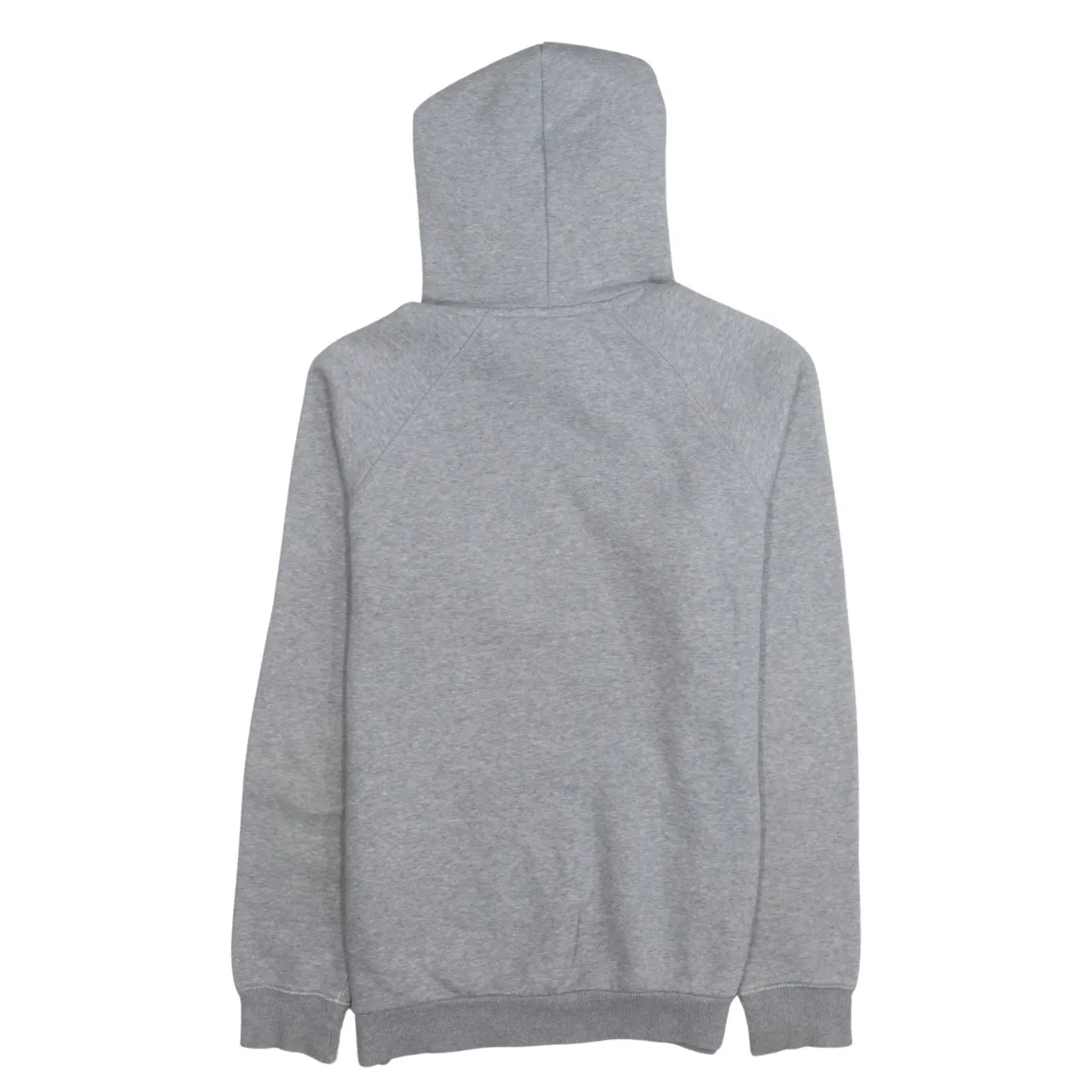 Adidas Grey Hoodie Men's Small Trefoil Printed Logo Front Pocket Pullover Sweatshirt sold by Vintage Club product image thumbnail 2