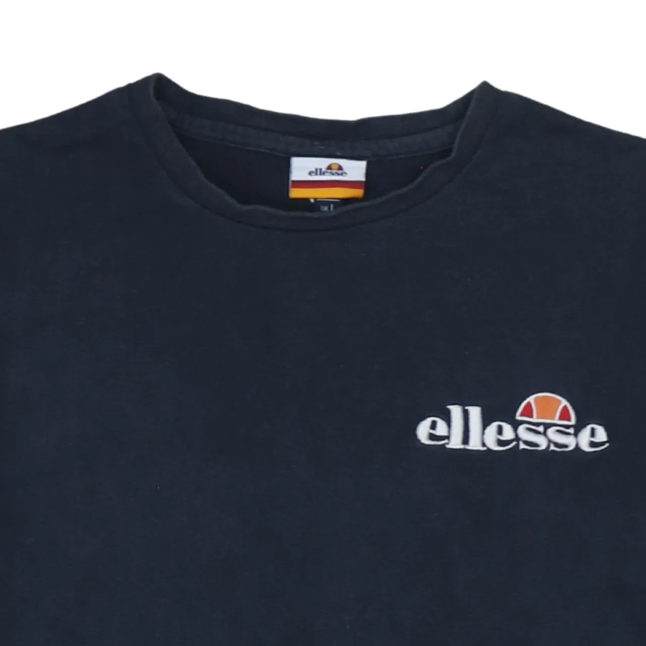 Ellesse Navy Blue T Shirt Women’s Large Embroidered Chest Logo Short Sleeve Tee Top sold by Vintage Club product image thumbnail 3