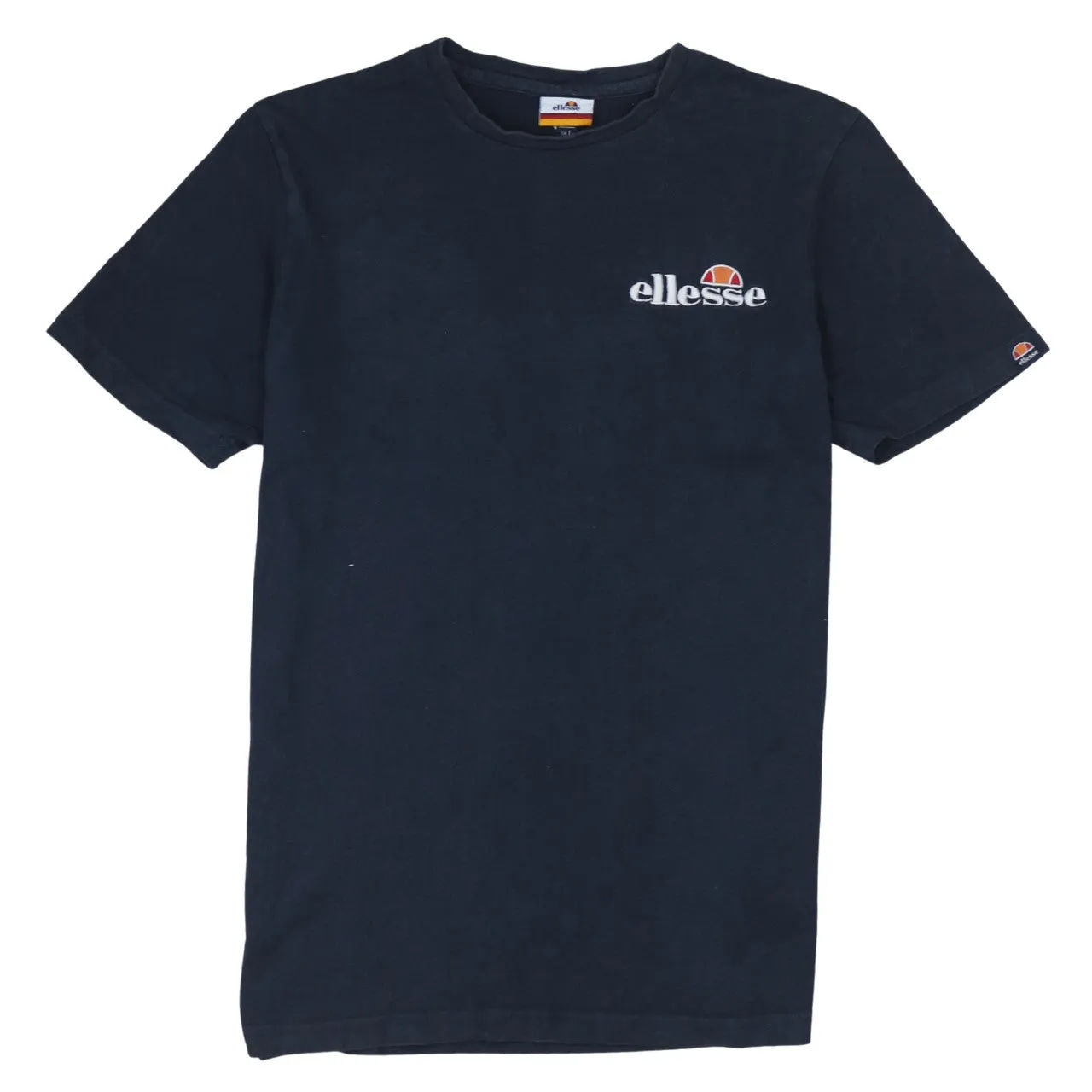 Ellesse Navy Blue T Shirt Women’s Large Embroidered Chest Logo Short Sleeve Tee Top sold by Vintage Club