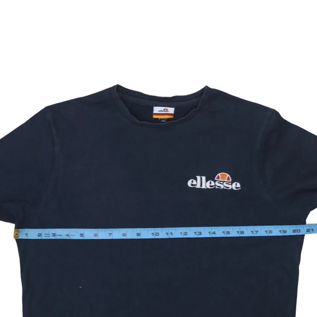 Ellesse Navy Blue T Shirt Women’s Large Embroidered Chest Logo Short Sleeve Tee Top sold by Vintage Club product image thumbnail 5