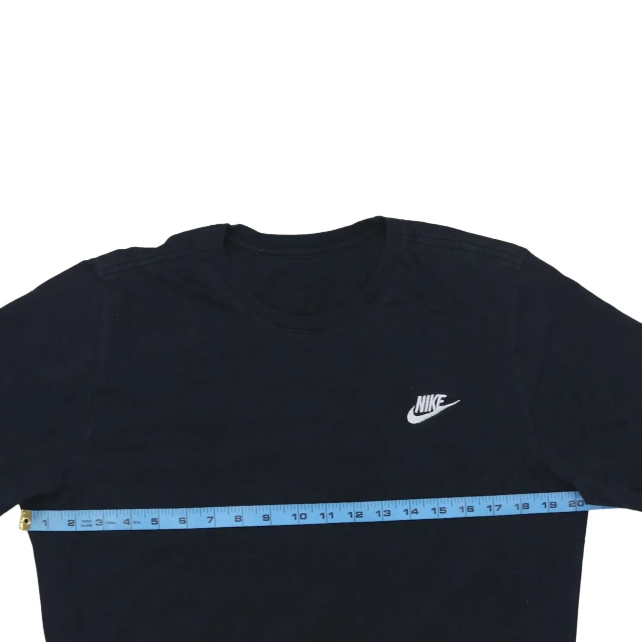 Nike Black T-Shirt Men’s Small Printed Swoosh Chest Logo Short Sleeve Tee Top sold by Vintage Club product image thumbnail 5