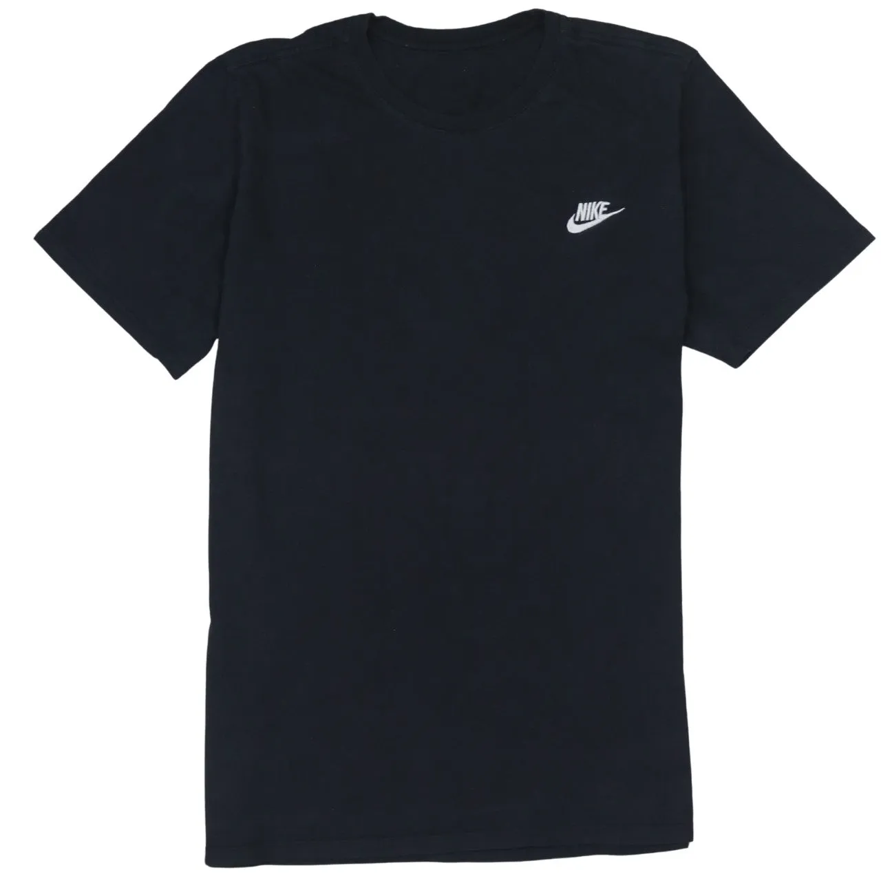Nike Black T-Shirt Men’s Small Printed Swoosh Chest Logo Short Sleeve Tee Top sold by Vintage Club