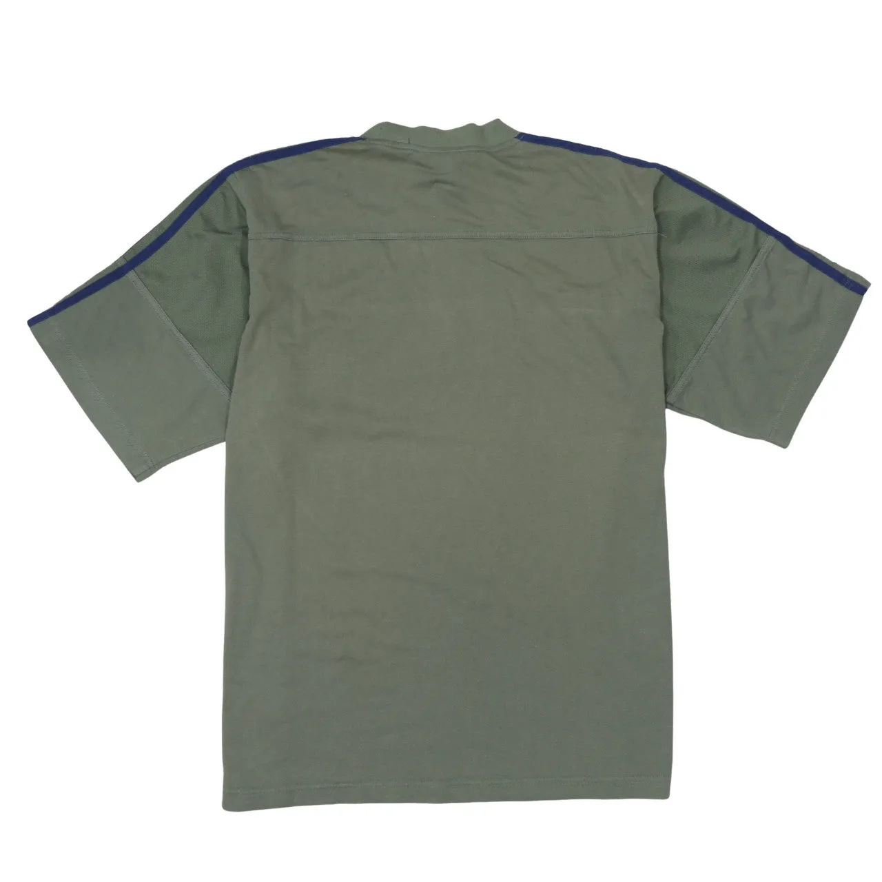 Adidas Olive Green T Shirt Men's XLarge Embroidered Logo Three Stripe Sleeves Casual Top sold by Vintage Club product image thumbnail 2