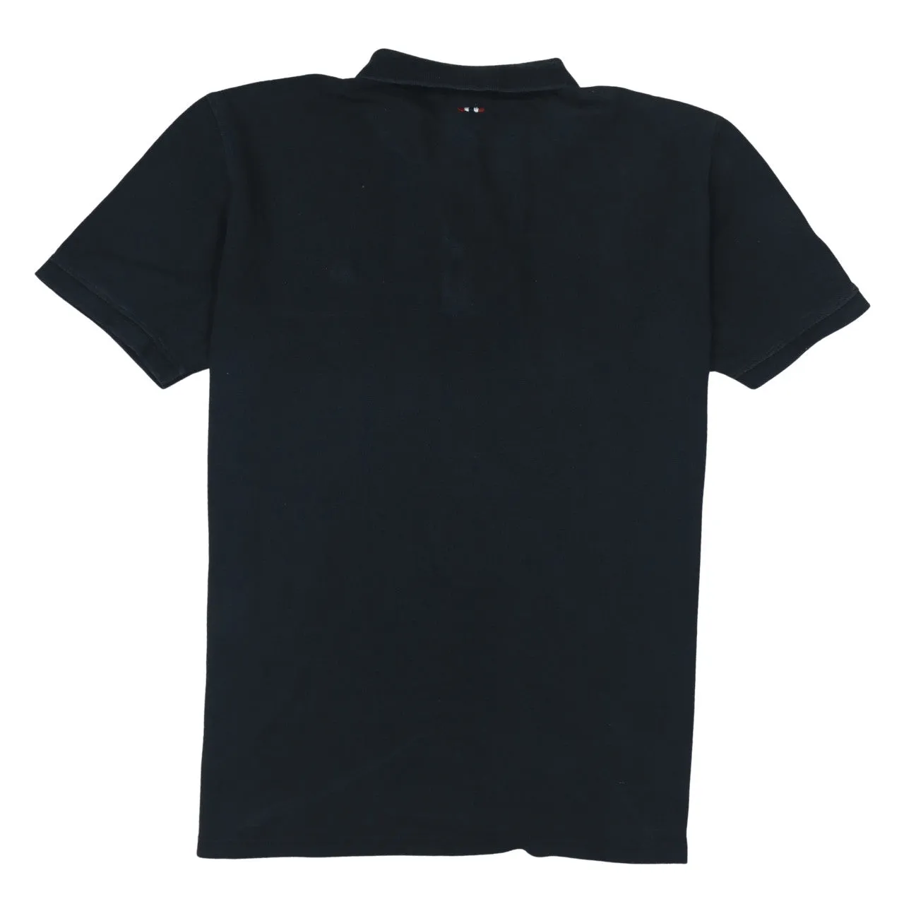 Napapijri Black Polo Shirt Women's XXLarge Embroidered Flag Logo Short Sleeve Casual Top sold by Vintage Club product image thumbnail 2