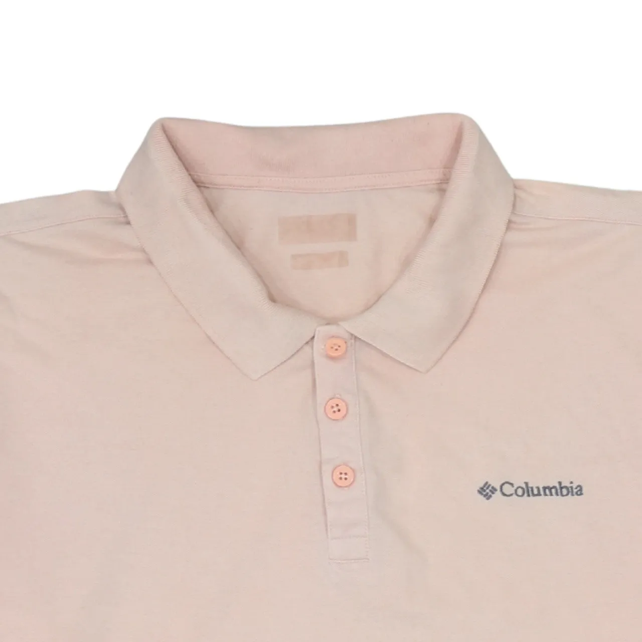 Columbia Light Pink Polo Shirt Men's XXLarge Embroidered Chest Logo Short Sleeve Casual Top sold by Vintage Club product image thumbnail 3