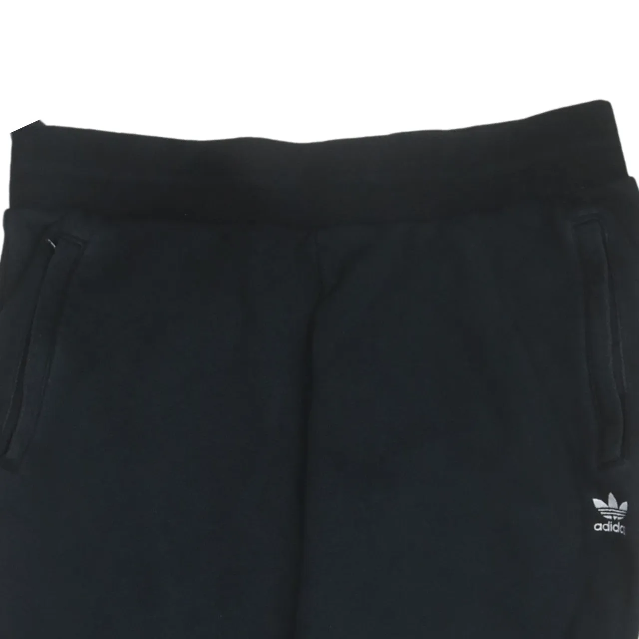 Adidas Black Joggers Women's Large Trefoil Logo Elastic Waist Cuffed Sweatpants sold by Vintage Club product image thumbnail 3