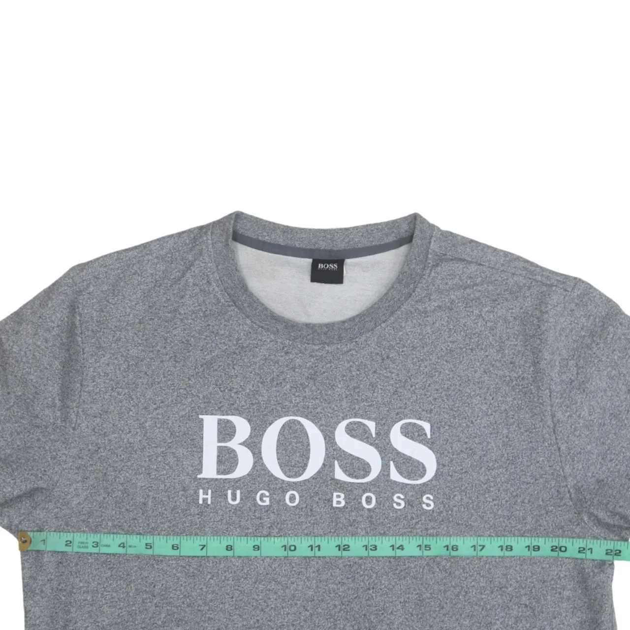HUGO BOSS Grey Sweatshirt Women’s XXLarge Printed Chest Logo Crewneck Pullover Top sold by Vintage Club product image thumbnail 5