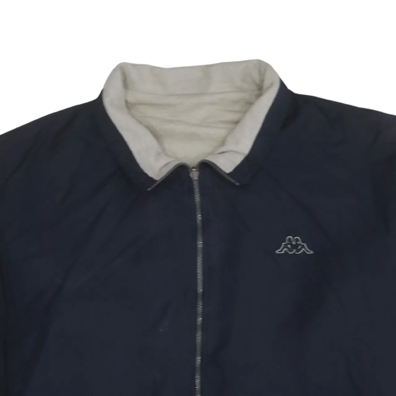 Kappa Navy Blue Jacket Men's XXLarge Embroidered Chest Logo Full Zip Fleece Lined Windbreaker sold by Vintage Club product image thumbnail 3
