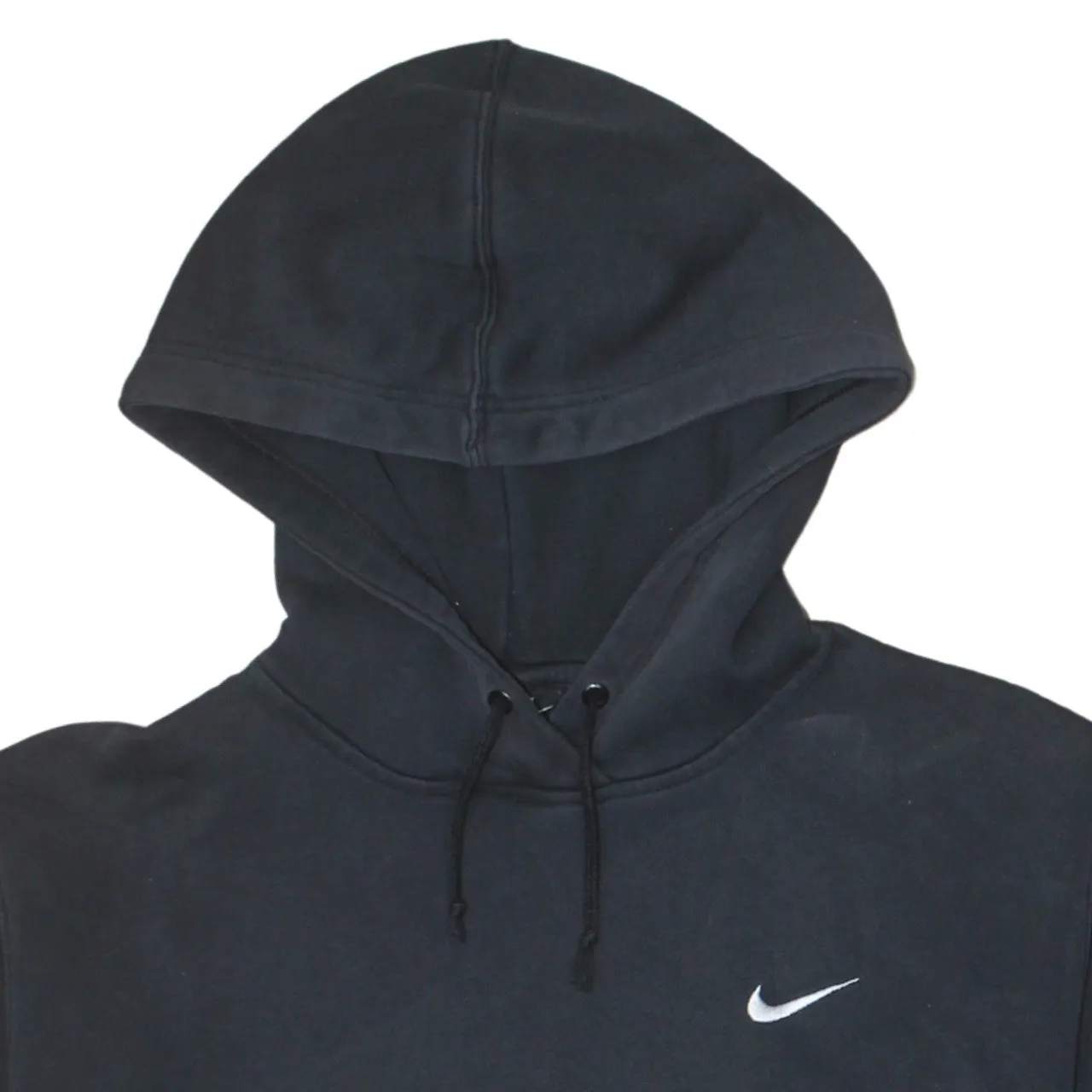 Nike Black Hoodie Women’s XLarge Embroidered Swoosh Front Pocket Pullover Sweatshirt sold by Vintage Club product image thumbnail 3