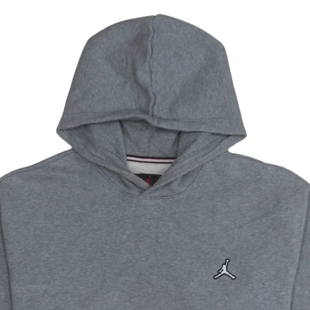 Jordan Grey Hoodie Men's Medium Embroidered Jumpman Logo Front Pocket Pullover Sweatshirt sold by Vintage Club product image thumbnail 3