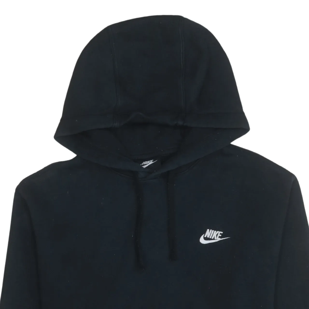 Nike Black Hoodie Men's Medium Embroidered Chest Swoosh Front Pocket Pullover Sweatshirt sold by Vintage Club product image thumbnail 3