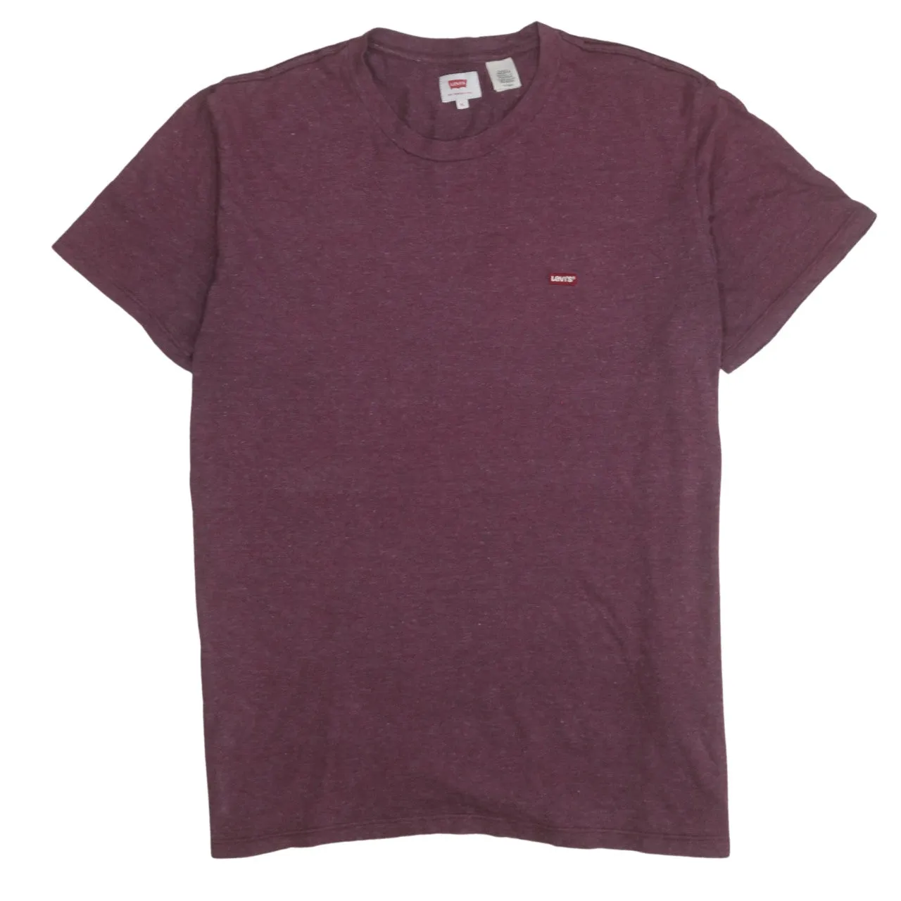 Levi's Burgundy Red T Shirt Women's XLarge Small Chest Logo Crewneck Casual Top sold by Vintage Club