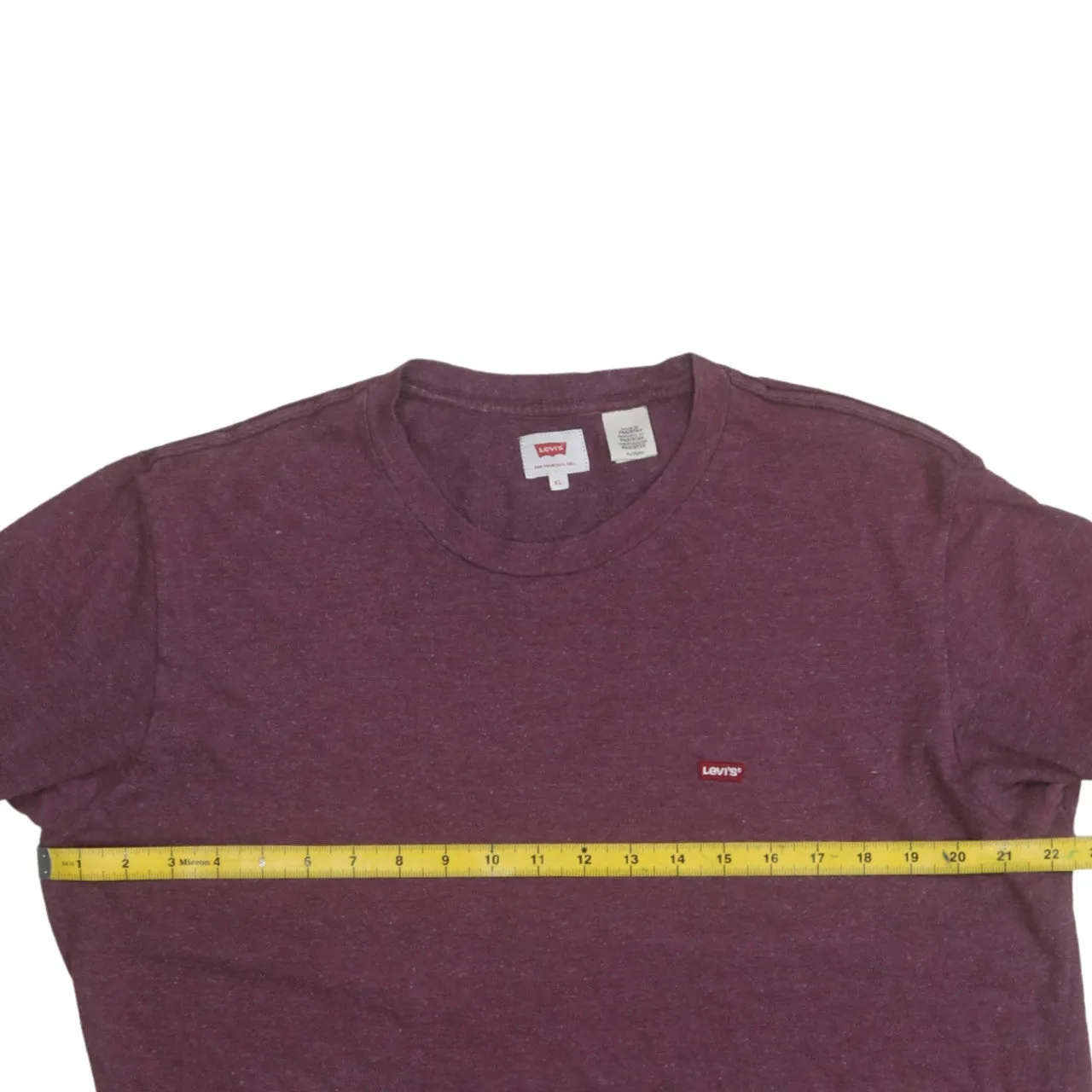 Levi's Burgundy Red T Shirt Women's XLarge Small Chest Logo Crewneck Casual Top sold by Vintage Club product image thumbnail 5