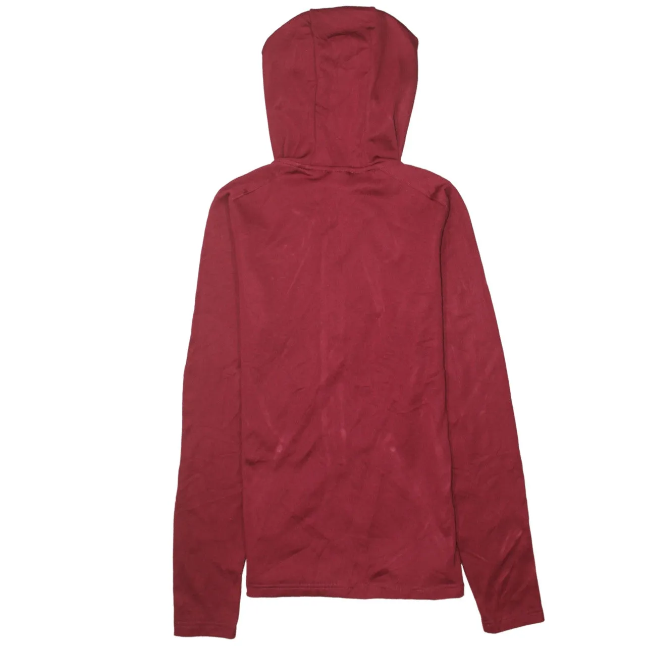 Nike Burgundy Red Full Zip Hoodie Women’s Small England Vitality Embroidered Logo Training Top sold by Vintage Club product image thumbnail 2