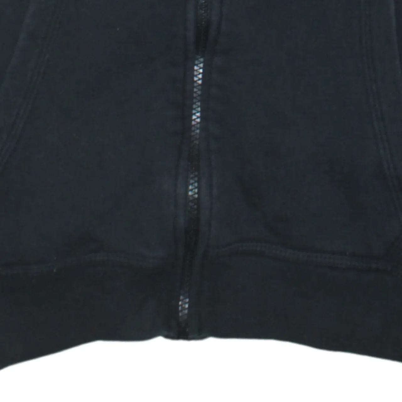 Nike Black Full Zip Hoodie Men's Small Embroidered Swoosh Split Pocket Hooded Sweatshirt sold by Vintage Club product image thumbnail 4