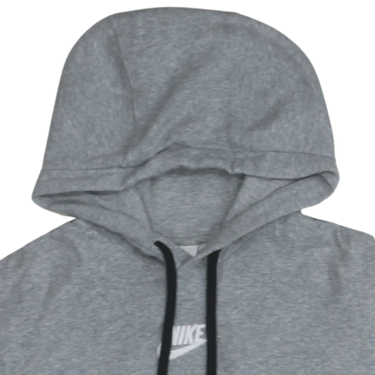 Nike Grey Hoodie Men's Medium Embroidered Chest Logo Branded Sleeve Tape Pullover Sweatshirt sold by Vintage Club product image thumbnail 3