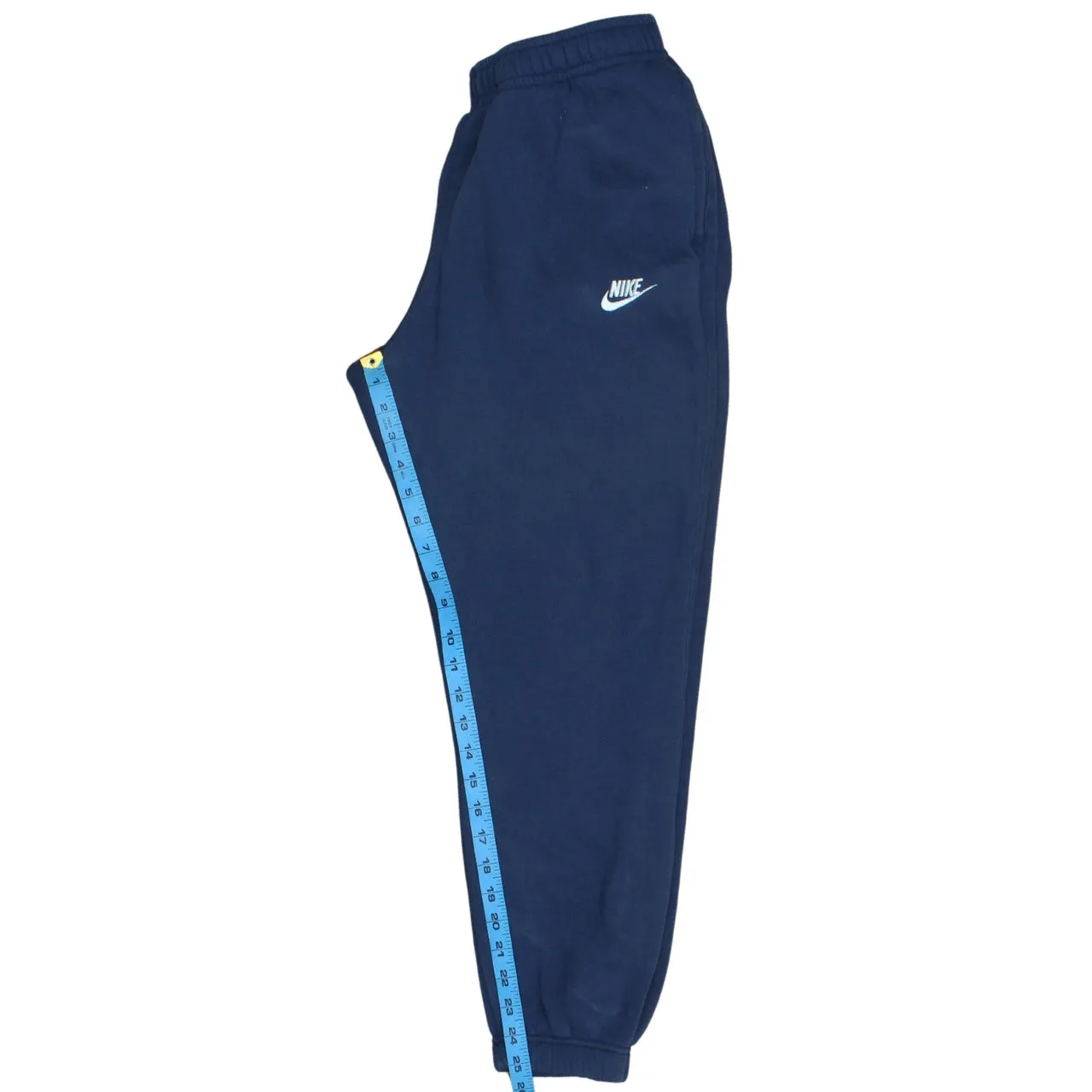 Nike Navy Blue Joggers Sweatpants Men's Medium Embroidered Swoosh Elasticated Cuffs Pockets sold by Vintage Club product image thumbnail 5
