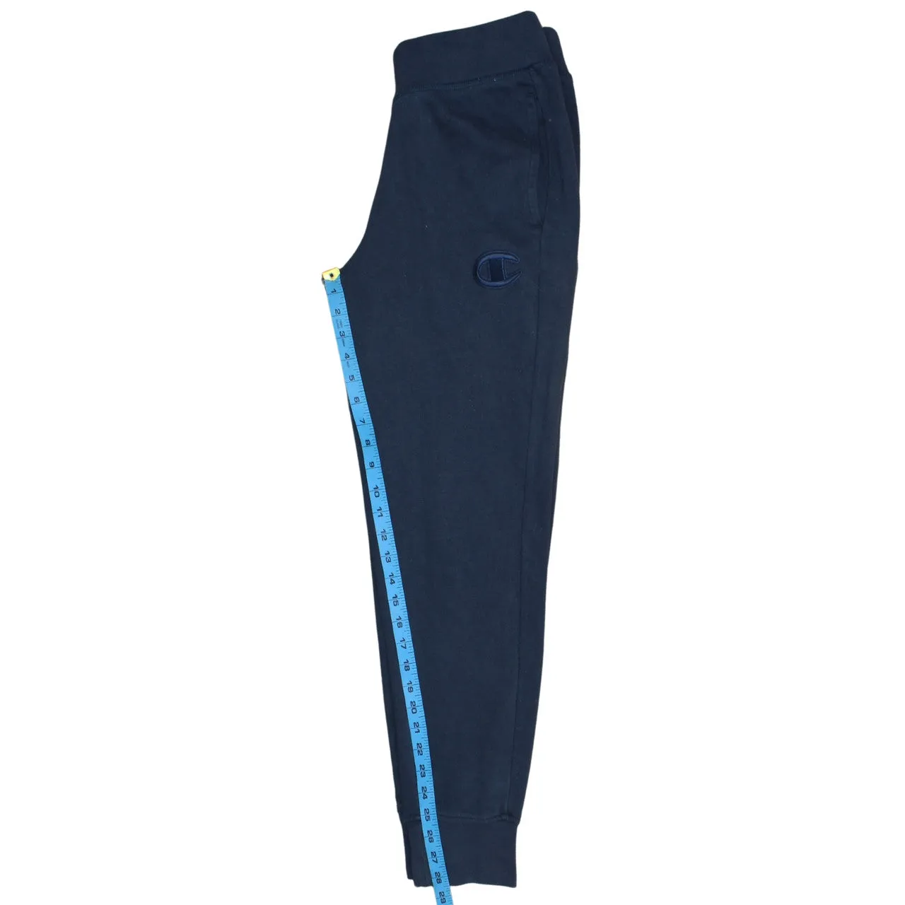 Champion Navy Blue Joggers Men's Small Embroidered Logo Cuffed Fleece Sweatpants sold by Vintage Club product image thumbnail 5