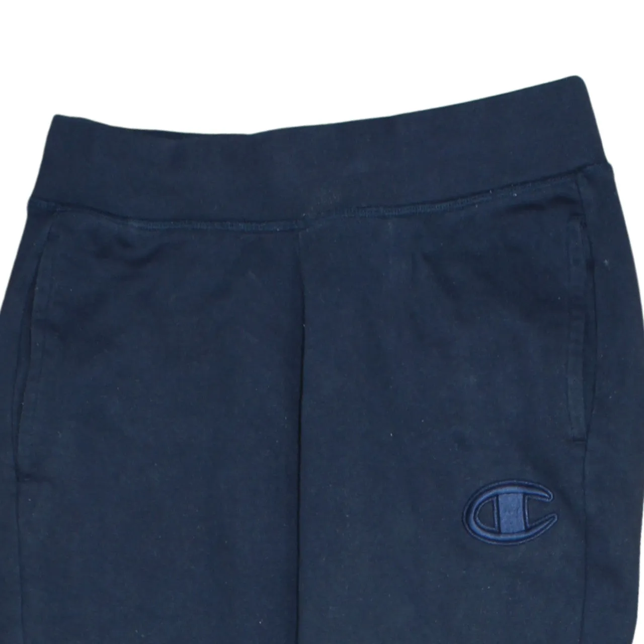 Champion Navy Blue Joggers Men's Small Embroidered Logo Cuffed Fleece Sweatpants sold by Vintage Club product image thumbnail 3