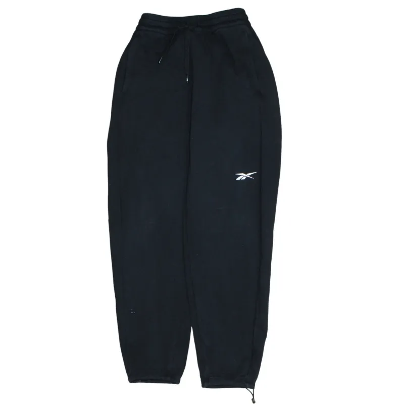 Reebok Black Joggers Men's Small Embroidered Logo Elastic Waist Zip Cuff Sweatpants sold by Vintage Club