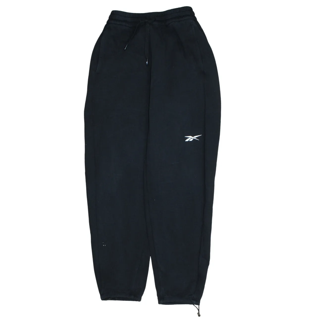 Reebok Black Joggers Men's Small Embroidered Logo Elastic Waist Zip Cuff Sweatpants sold by Vintage Club