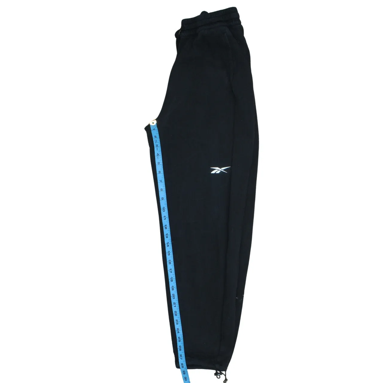 Reebok Black Joggers Men's Small Embroidered Logo Elastic Waist Zip Cuff Sweatpants sold by Vintage Club product image thumbnail 5