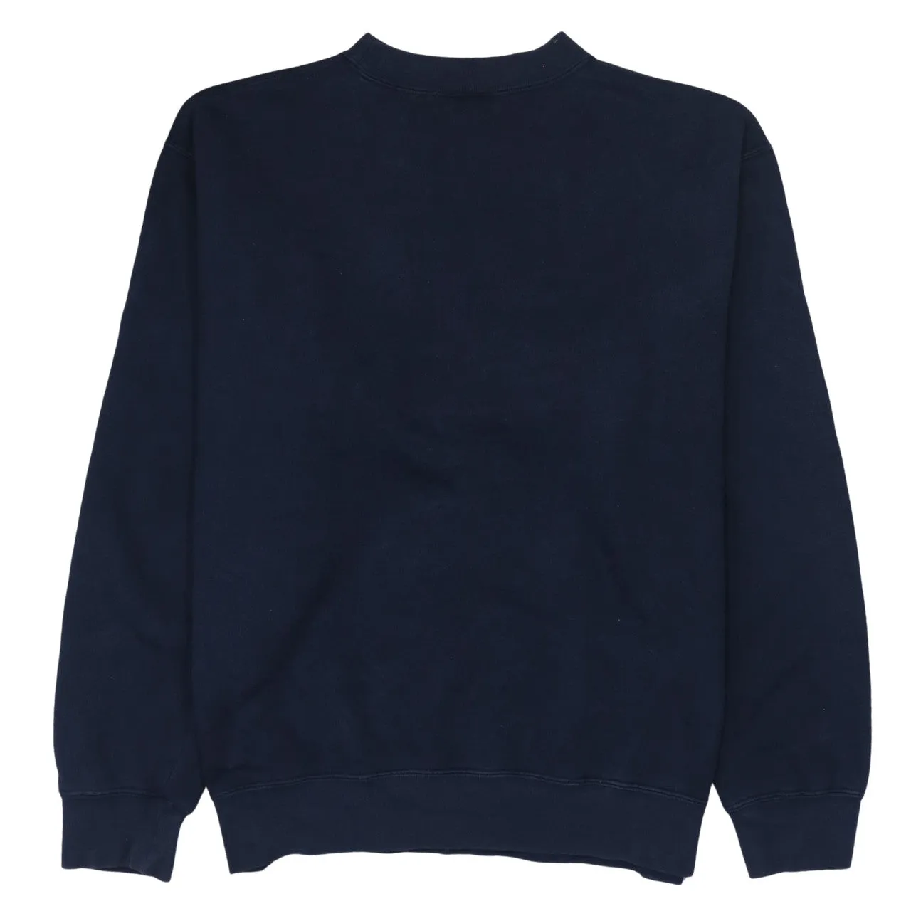 Timberland Navy Blue Sweatshirt Men's Medium Embroidered Logo Slogan Crewneck Pullover Fleece Top sold by Vintage Club product image thumbnail 2