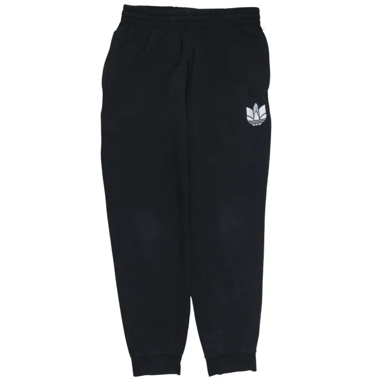 Adidas Black Joggers Men's Medium Trefoil Logo Elastic Waist Cuffed Sweatpants sold by Vintage Club