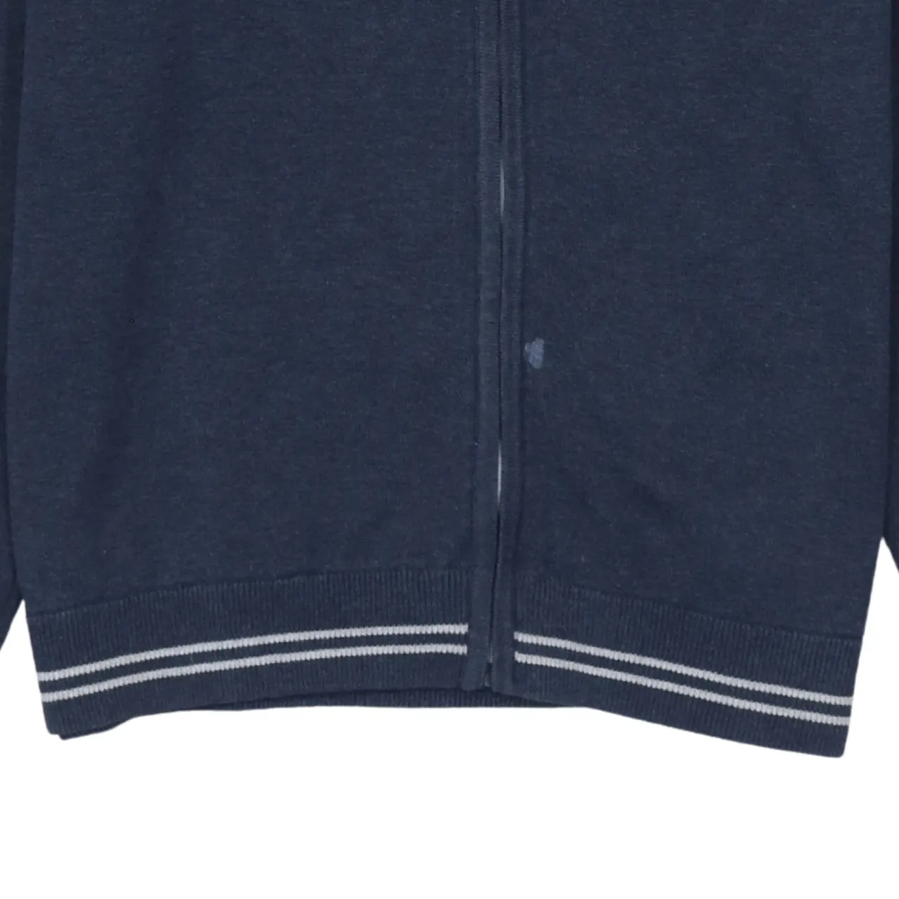 HUGO BOSS Navy Blue Full Zip Sweatshirt Women’s Large Embroidered Logo Funnel Neck Jumper sold by Vintage Club product image thumbnail 4